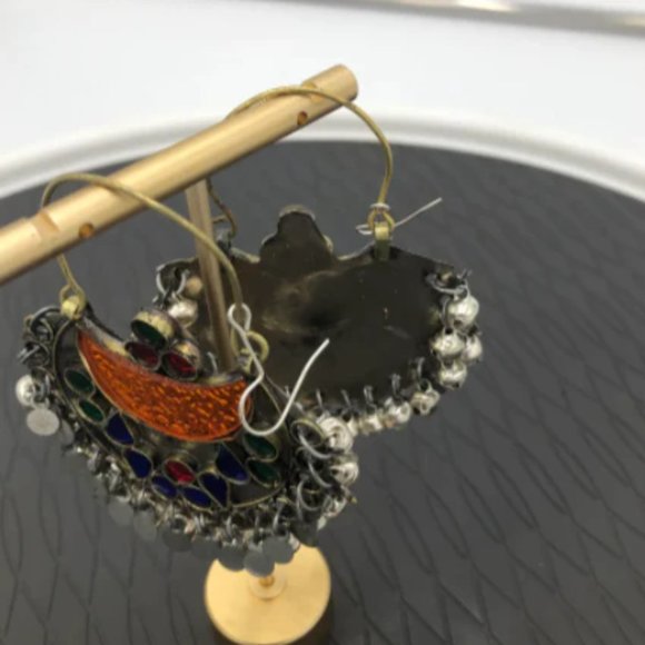 Tribal Kuchi Handmade Hoop Earrings - Picture 6 of 8